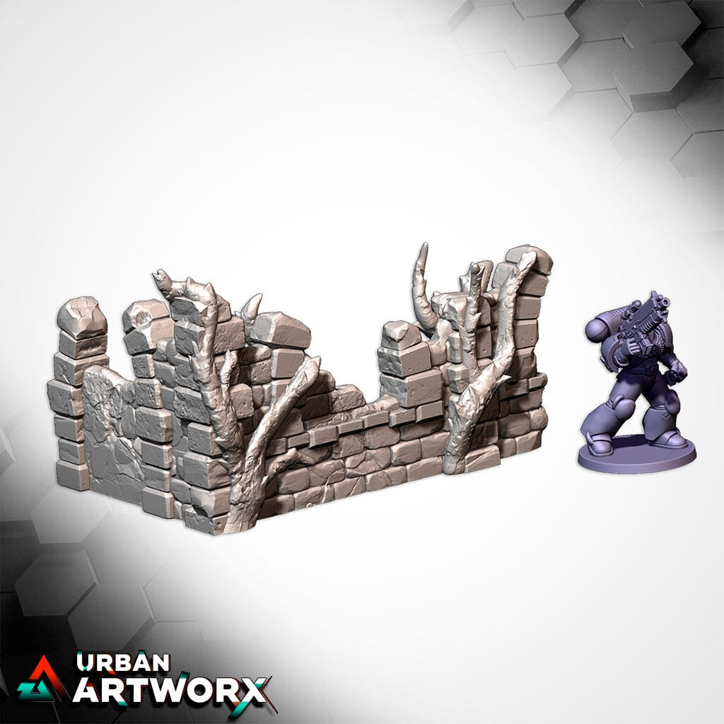 Tabletop Gelände - Txarli Factory - Abandoned Ruins GW Txarli Factory L 5x3 V1 