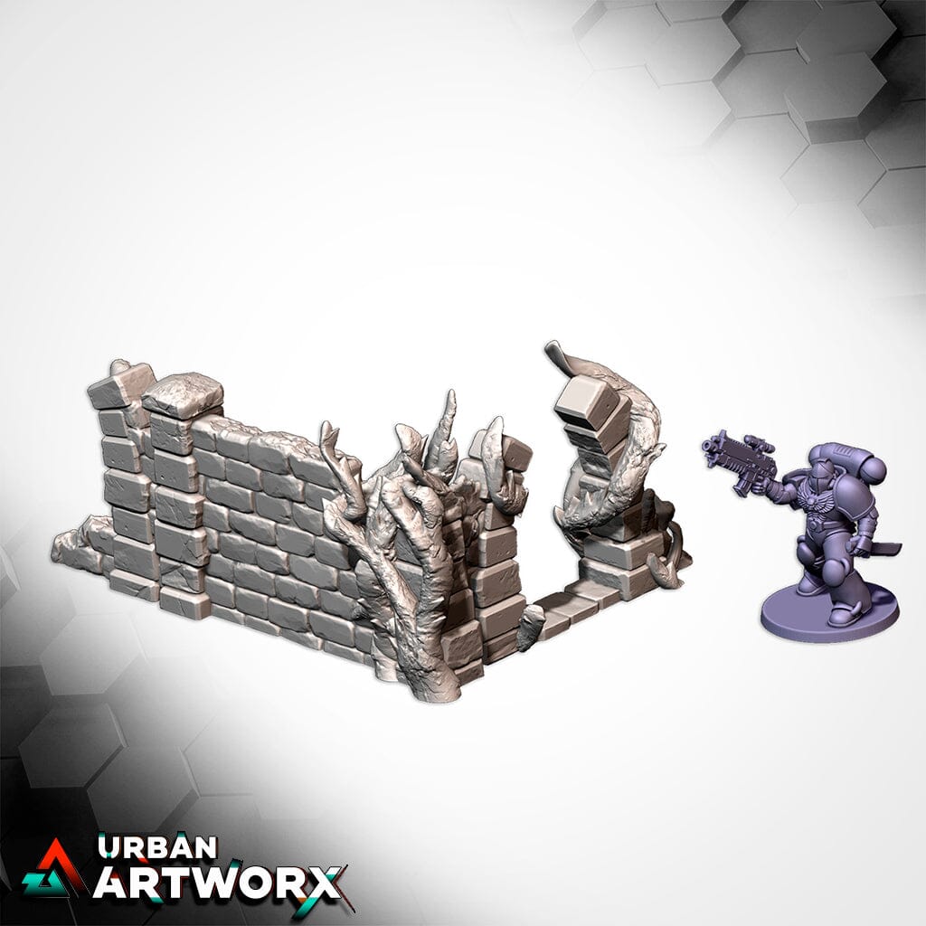 Tabletop Gelände - Txarli Factory - Abandoned Ruins GW Txarli Factory L 5x3 V2 
