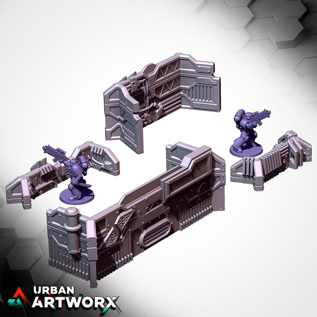Tabletop Gelände - Txarli Factory - City Sci Fi Txarli Factory Barricades 