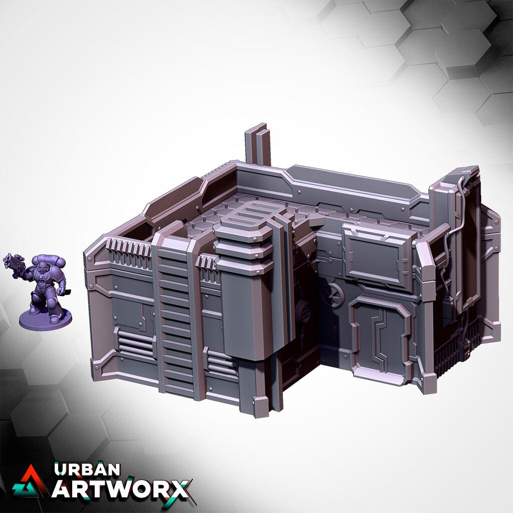 Tabletop Gelände - Txarli Factory - City Sci Fi Txarli Factory Building 02 