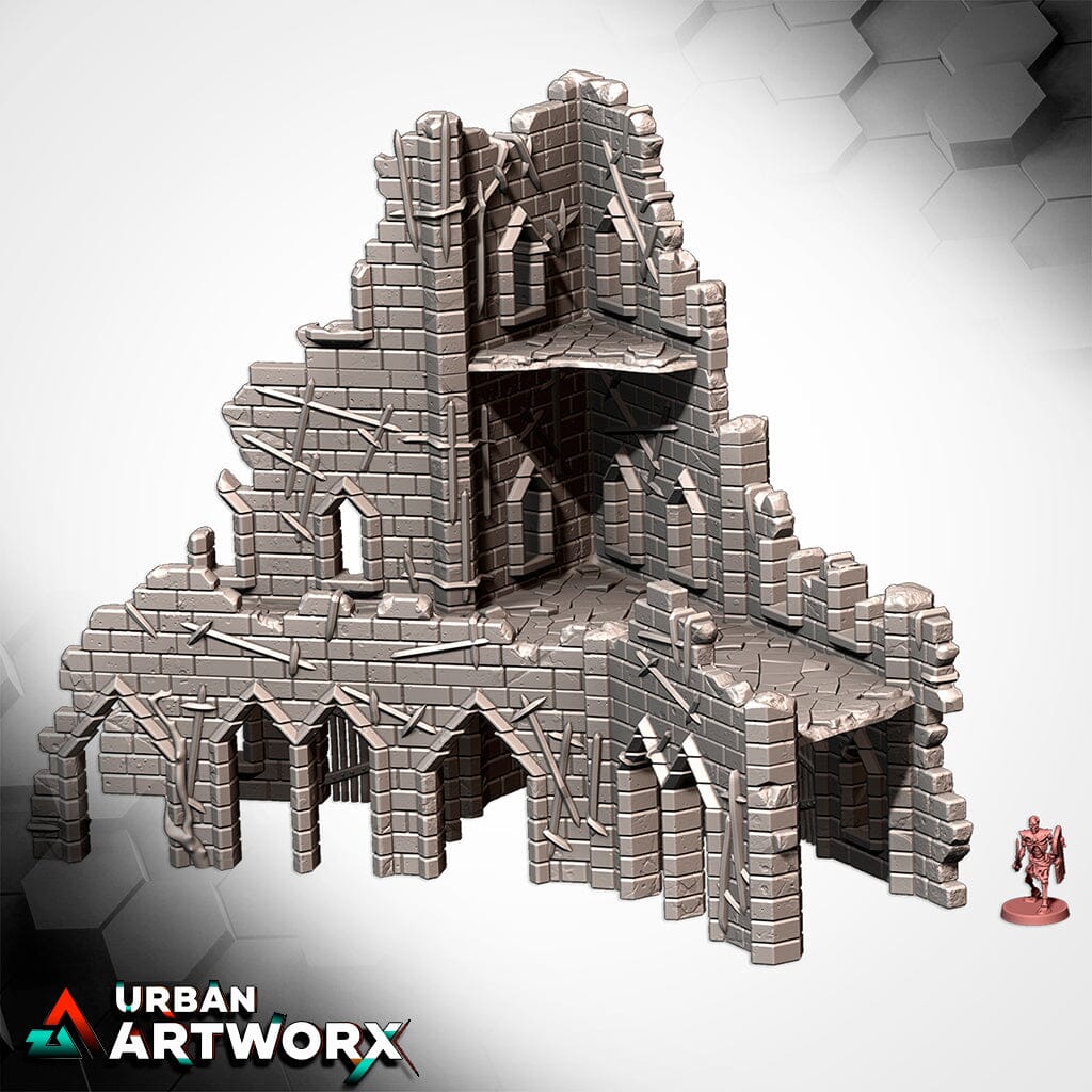 Tabletop Gelände - Txarli Factory - Cursed Fortress Txarli Factory Fortress 01 