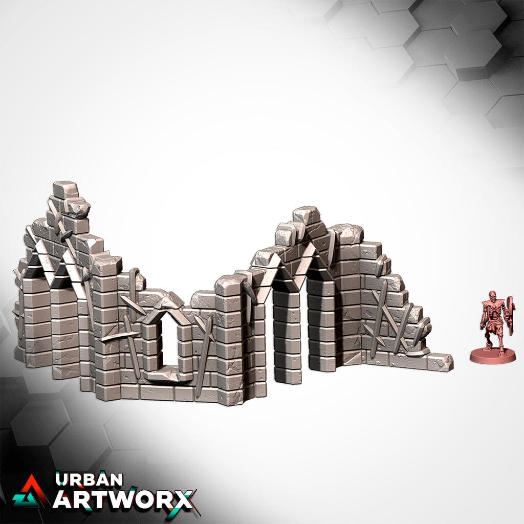Tabletop Gelände - Txarli Factory - Cursed Fortress Txarli Factory Ruin 02 