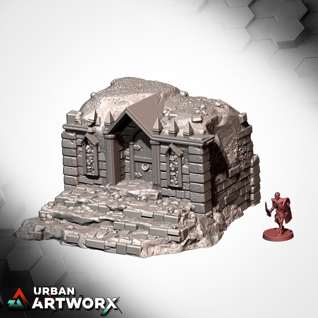 Tabletop Gelände - Txarli Factory - Cursed Mausoleum Txarli Factory The Small Cursed Mausoleum 