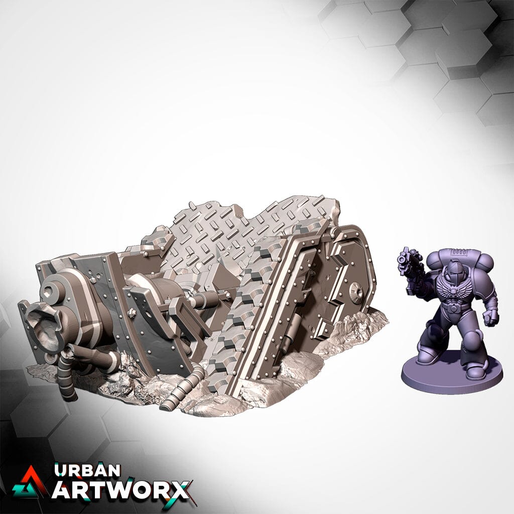 Tabletop Gelände - Txarli Factory - Destroyed Tanks Txarli Factory Basil 02 