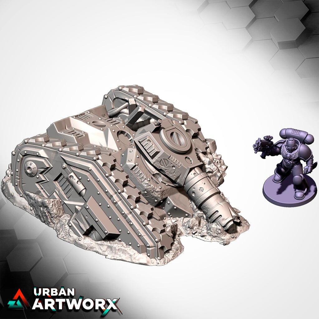 Tabletop Gelände - Txarli Factory - Destroyed Tanks Txarli Factory Leman R 03 