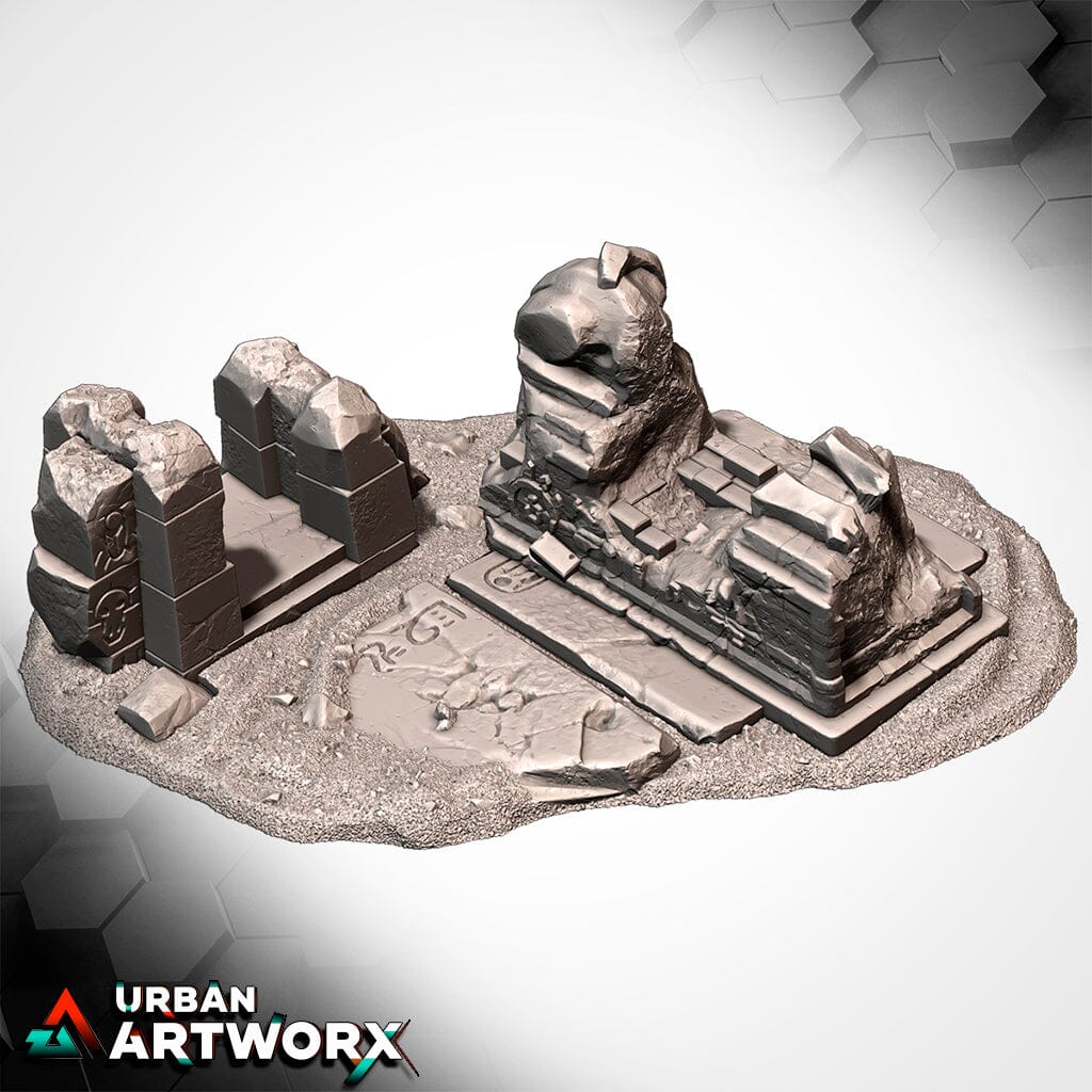 Tabletop Gelände - Txarli Factory - Egypt Txarli Factory Ruin 01 
