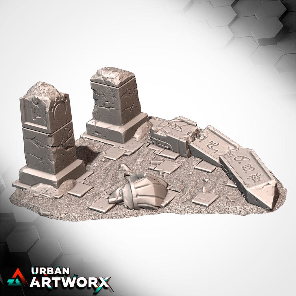 Tabletop Gelände - Txarli Factory - Egypt Txarli Factory Ruin 02 