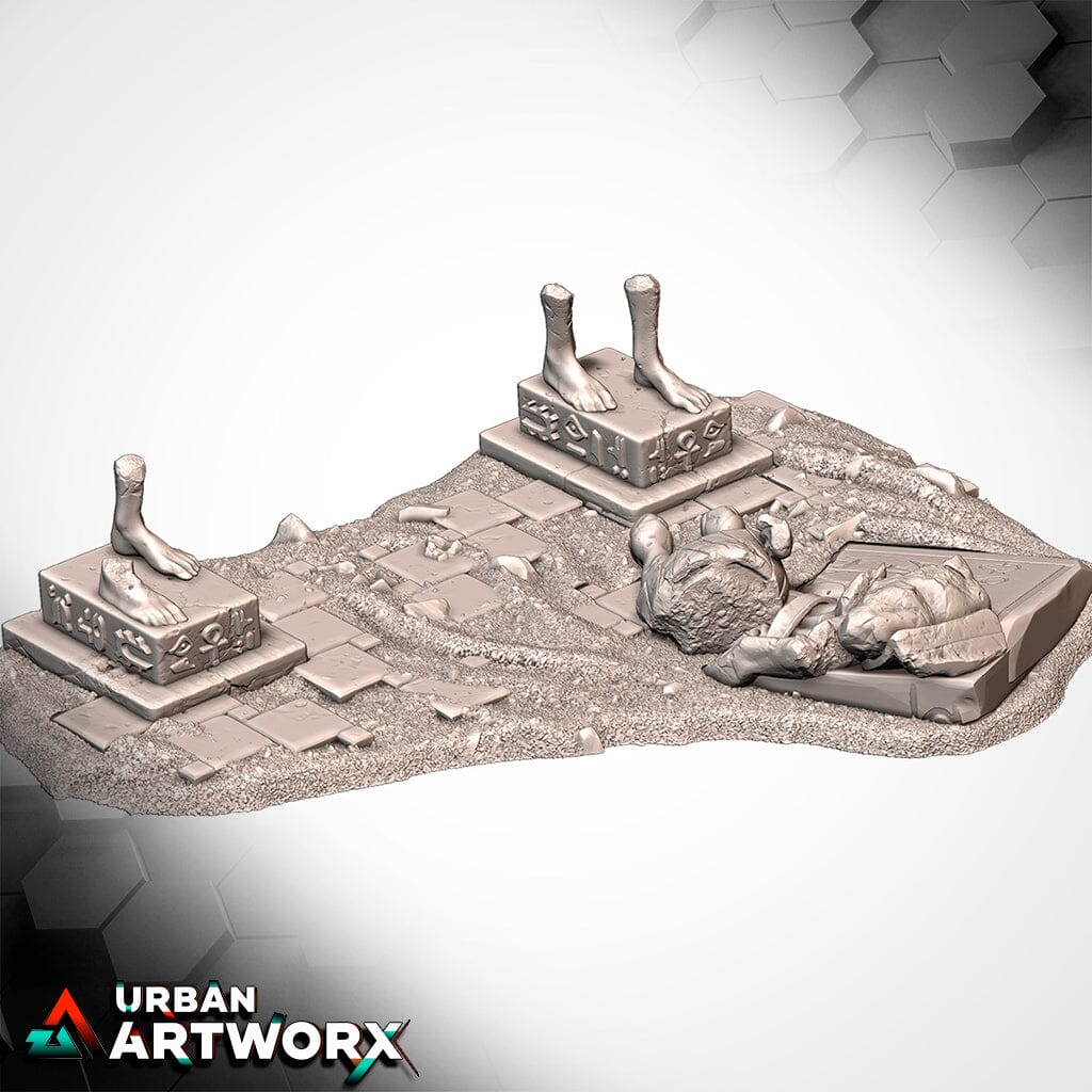 Tabletop Gelände - Txarli Factory - Egypt Txarli Factory Ruin 03 