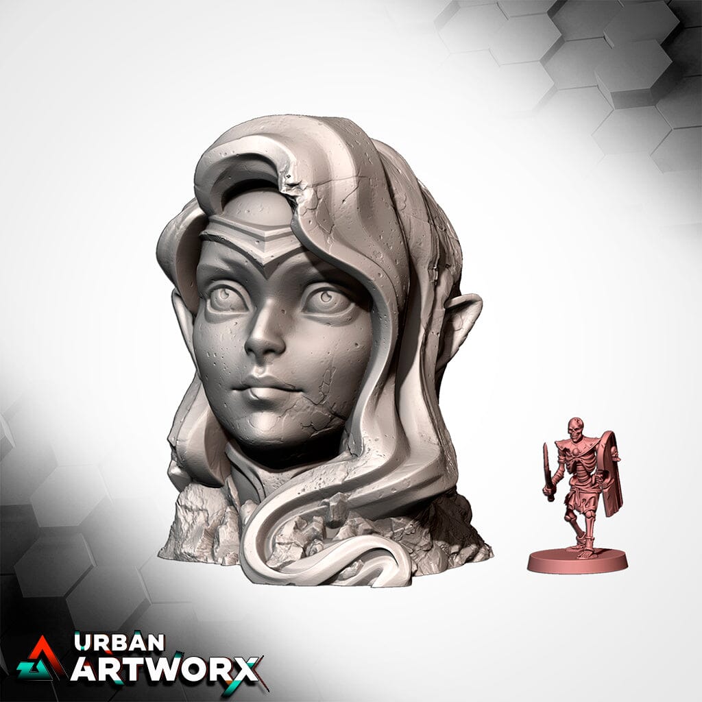 Tabletop Gelände - Txarli Factory - Elf Constructions Txarli Factory Elf Head 01 