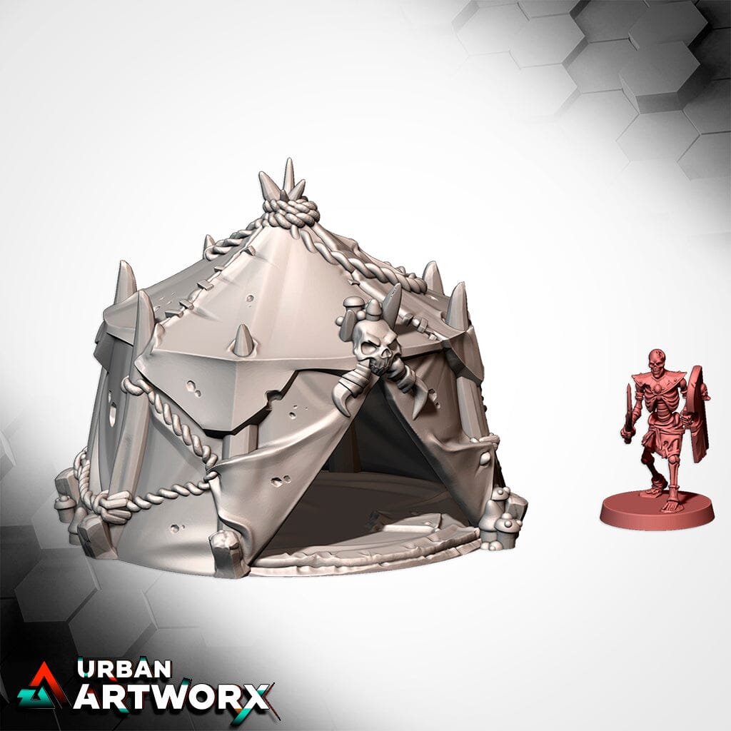 Tabletop Gelände - Txarli Factory - Goblin Camp Txarli Factory Tent 01 