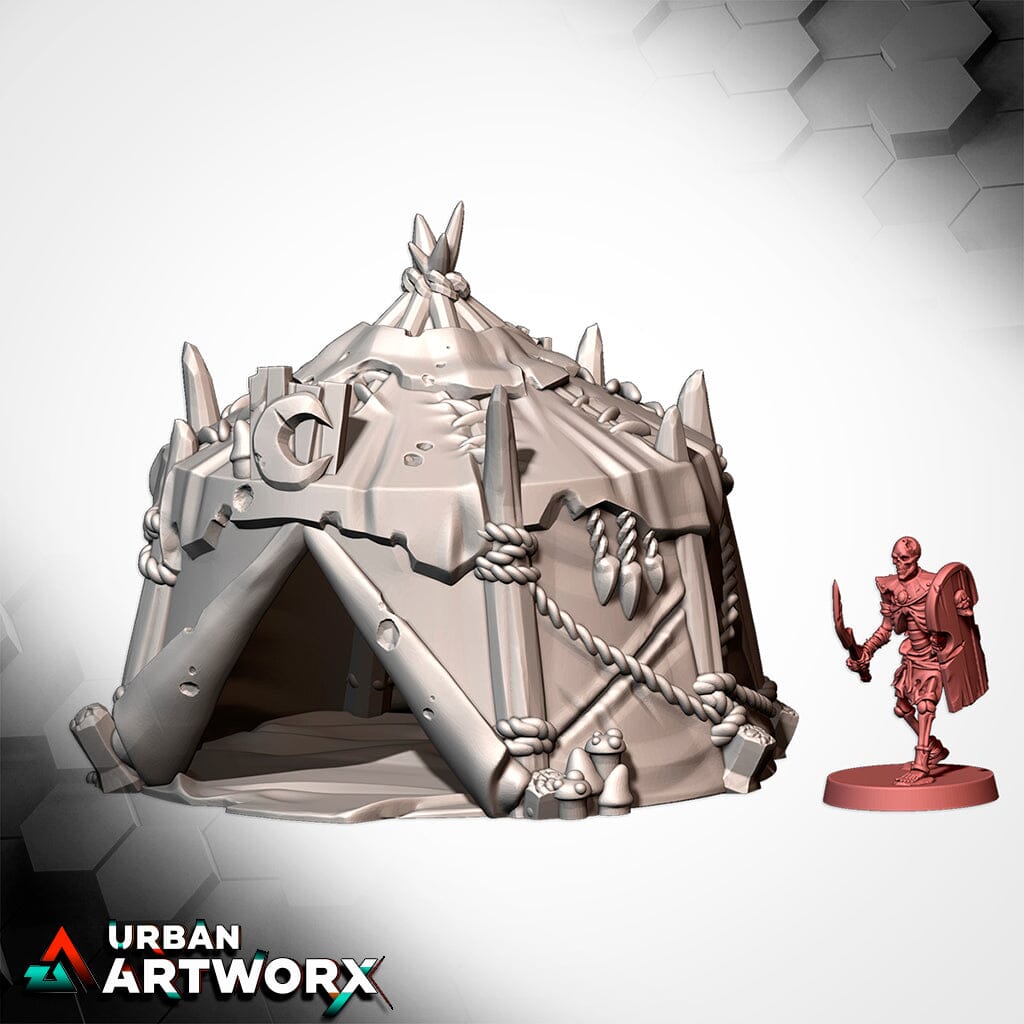 Tabletop Gelände - Txarli Factory - Goblin Camp Txarli Factory Tent 02 