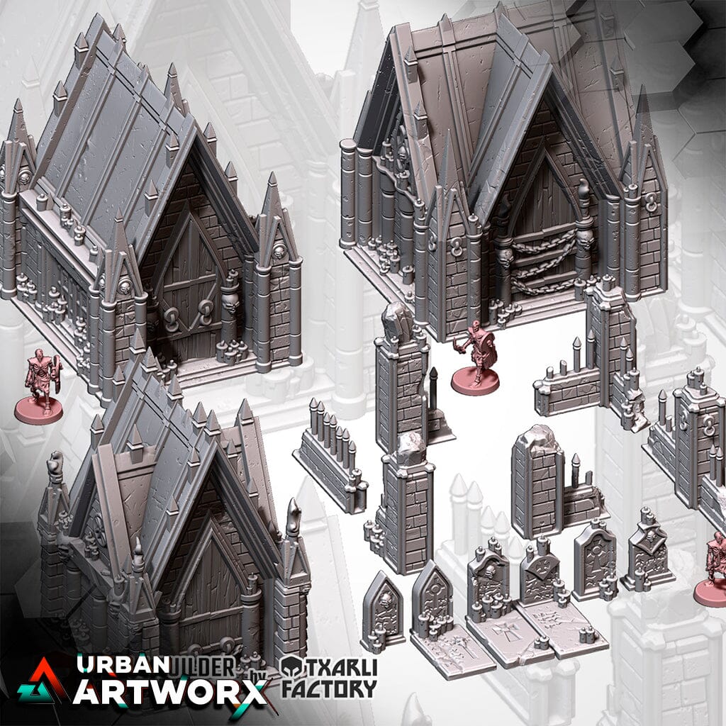 Tabletop Gelände - Txarli Factory - Graveyard Txarli Factory Complete Set 