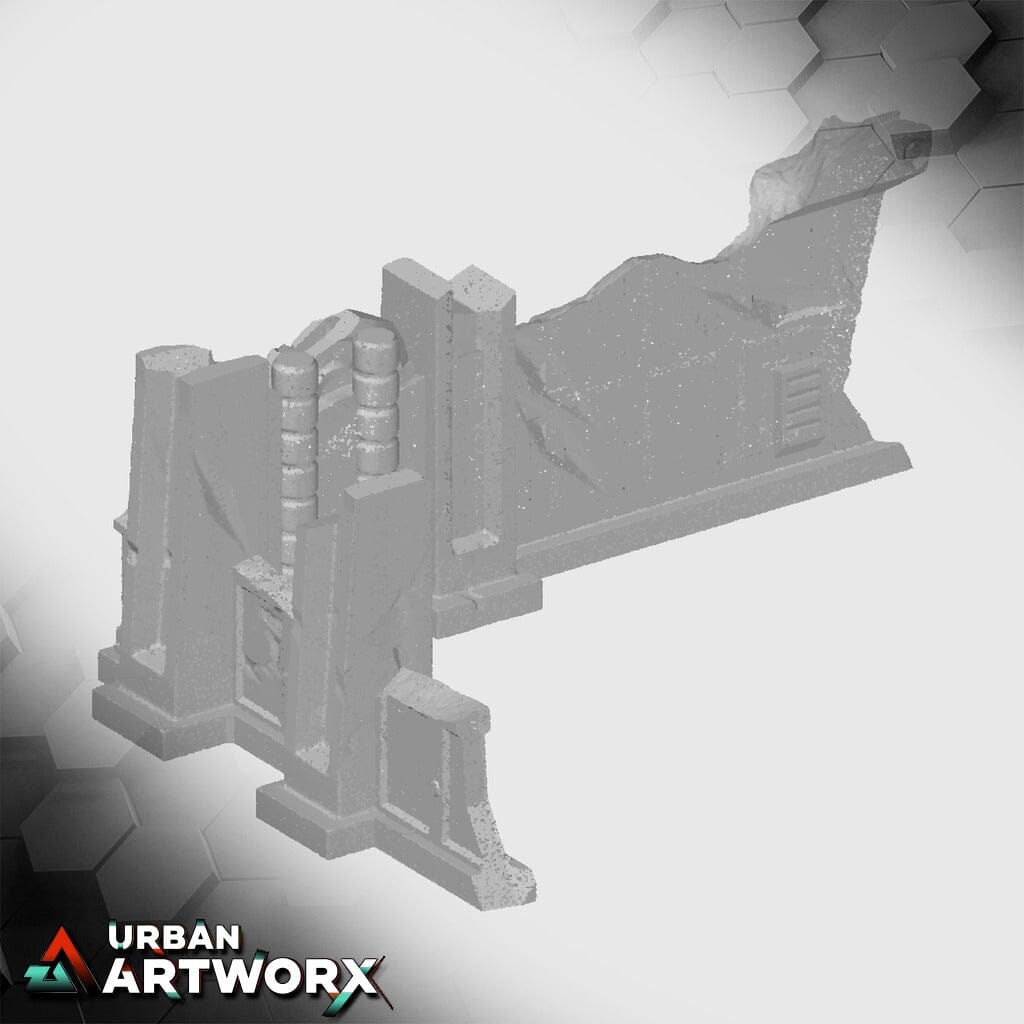Tabletop Gelände - Txarli Factory - Grimdark Industrial Ruins Txarli Factory Industrial - L 5x3 V2 