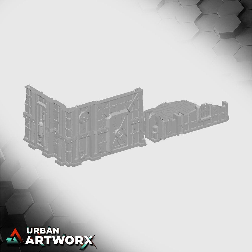 Tabletop Gelände - Txarli Factory - Grimdark Industrial Ruins Txarli Factory Industrial - L 6x5 V1 