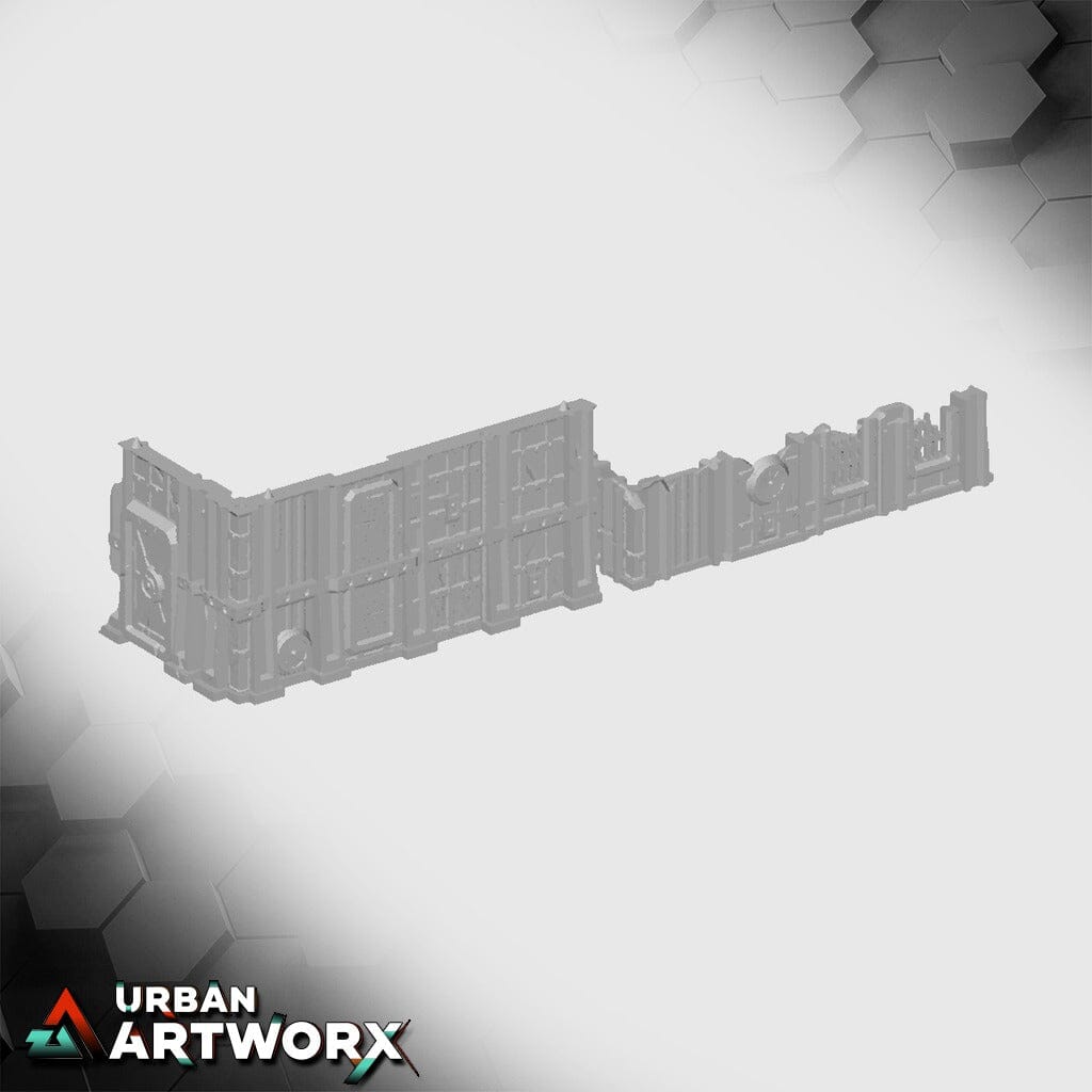 Tabletop Gelände - Txarli Factory - Grimdark Industrial Ruins Txarli Factory Industrial - L 8x4 V1 