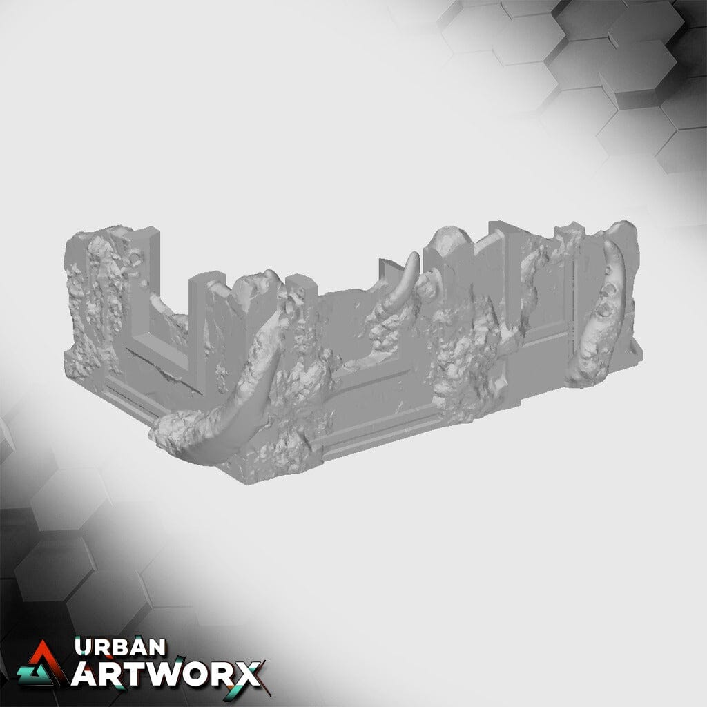 Tabletop Gelände - Txarli Factory - Grimdark Infected Ruins Txarli Factory Infected - L 5x3 V1 