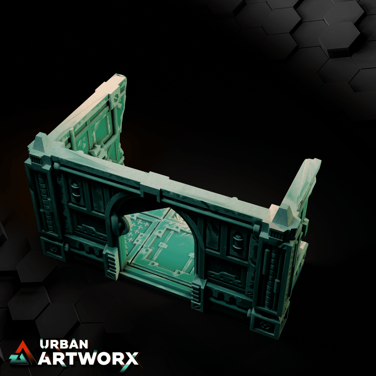 Tabletop Gelände - Txarli Factory - Hive City Gelände Txarli Factory Cube Broken Type A 