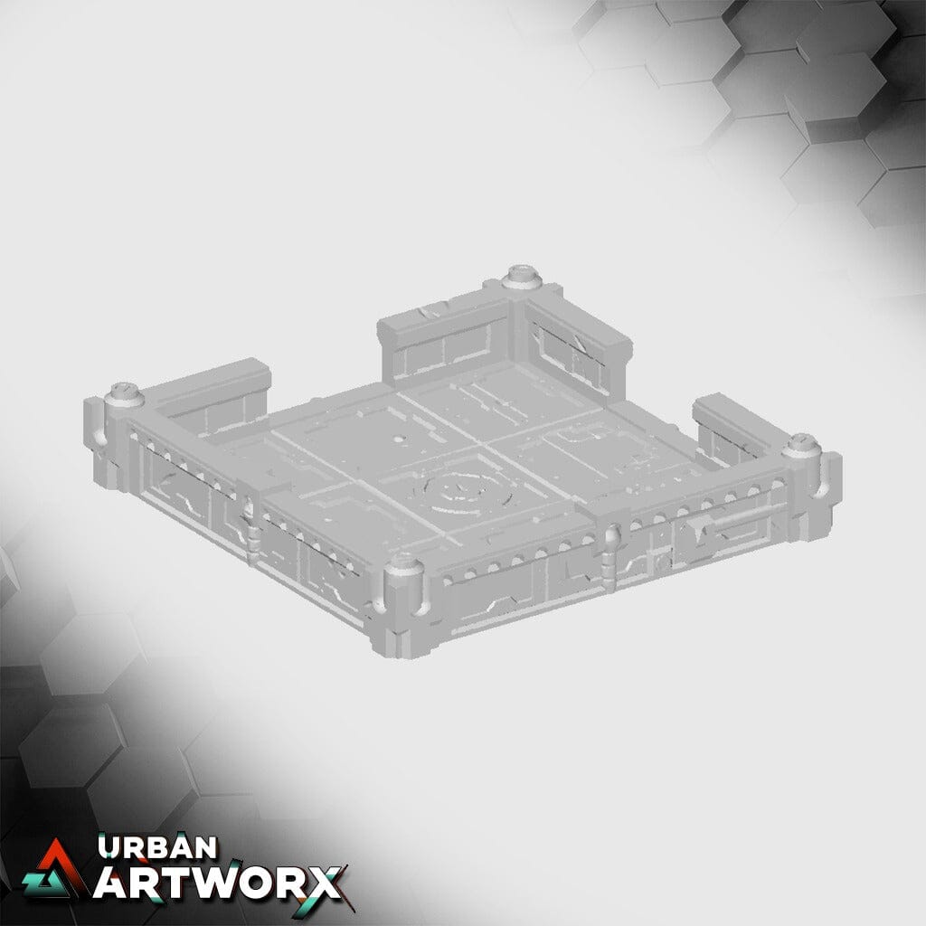 Tabletop Gelände - Txarli Factory - Hive City Txarli Factory Roof 2 Doors Corner 