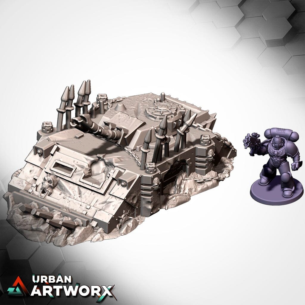 Tabletop Gelände - Txarli Factory - Infernal Tanks Destroyed Txarli Factory 