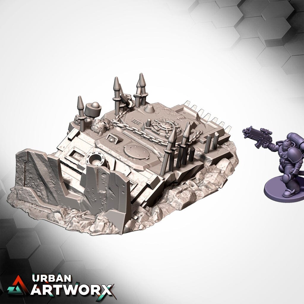 Tabletop Gelände - Txarli Factory - Infernal Tanks Destroyed Txarli Factory 