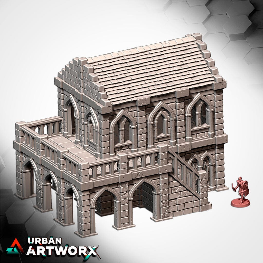Tabletop Gelände - Txarli Factory - Middle Earth Town Txarli Factory Mansion 
