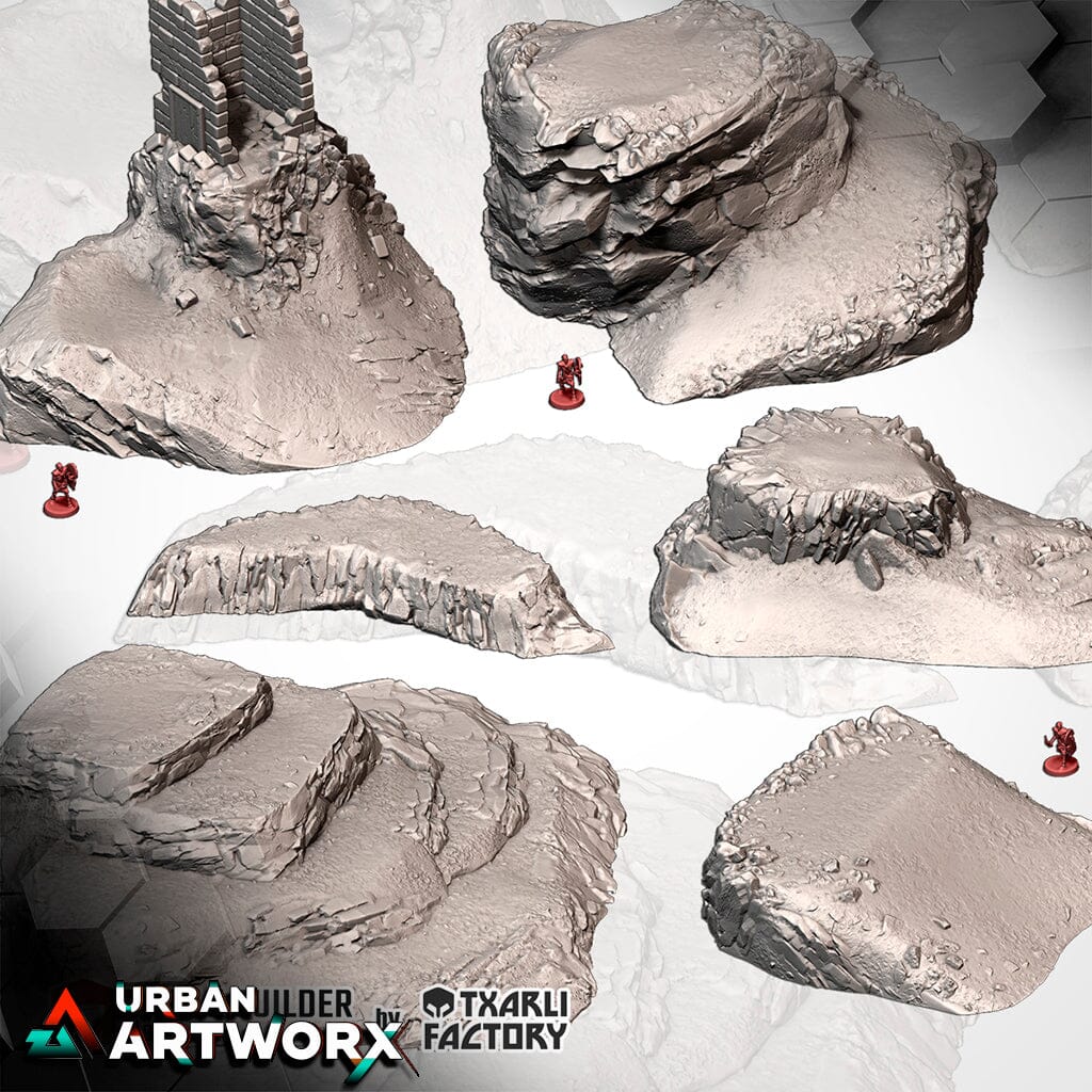 Tabletop Gelände - Txarli Factory - Modern Hills Txarli Factory Full Set 
