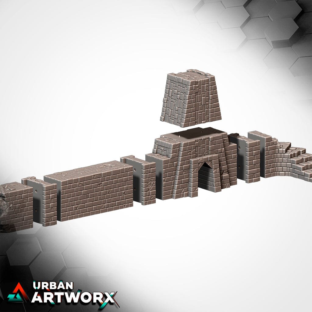 Tabletop Gelände - Txarli Factory - Modular Civilization Txarli Factory Portal 03 