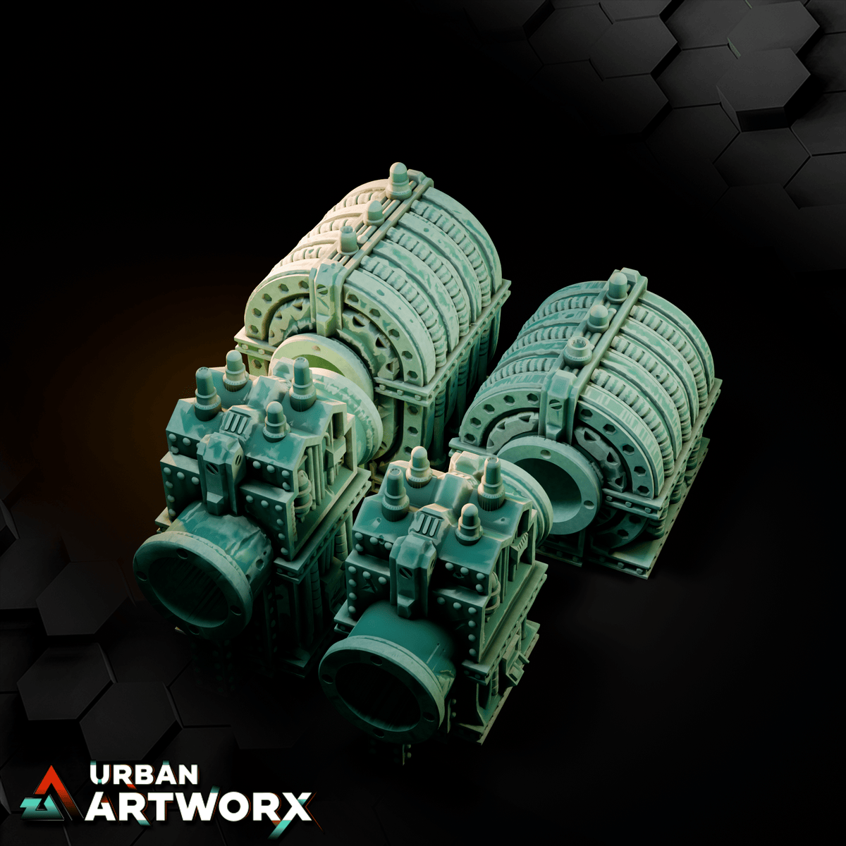 Tabletop Gelände - Txarli Factory - Modular Pipes Gelände Txarli Factory Generators 