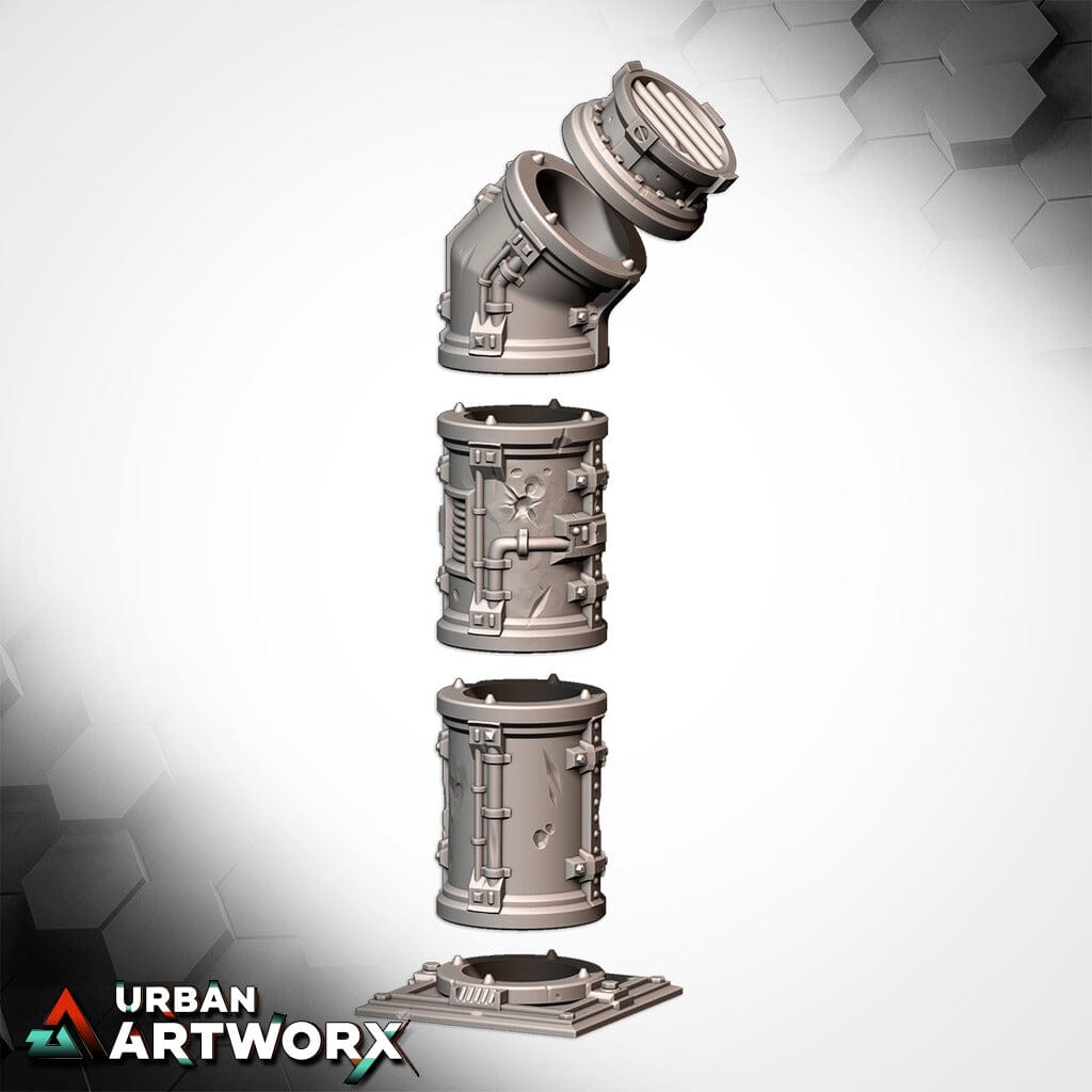 Tabletop Gelände - Txarli Factory - Modular Pipes Txarli Factory 