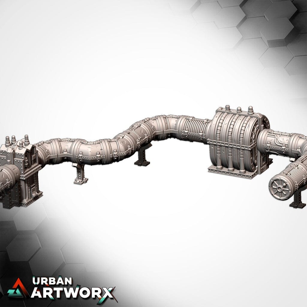 Tabletop Gelände - Txarli Factory - Modular Pipes Txarli Factory 