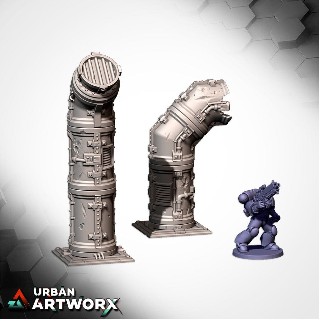 Tabletop Gelände - Txarli Factory - Modular Pipes Txarli Factory 