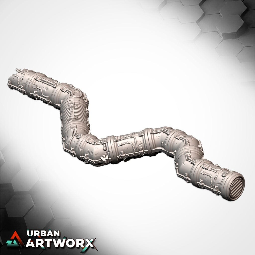 Tabletop Gelände - Txarli Factory - Modular Pipes Txarli Factory 
