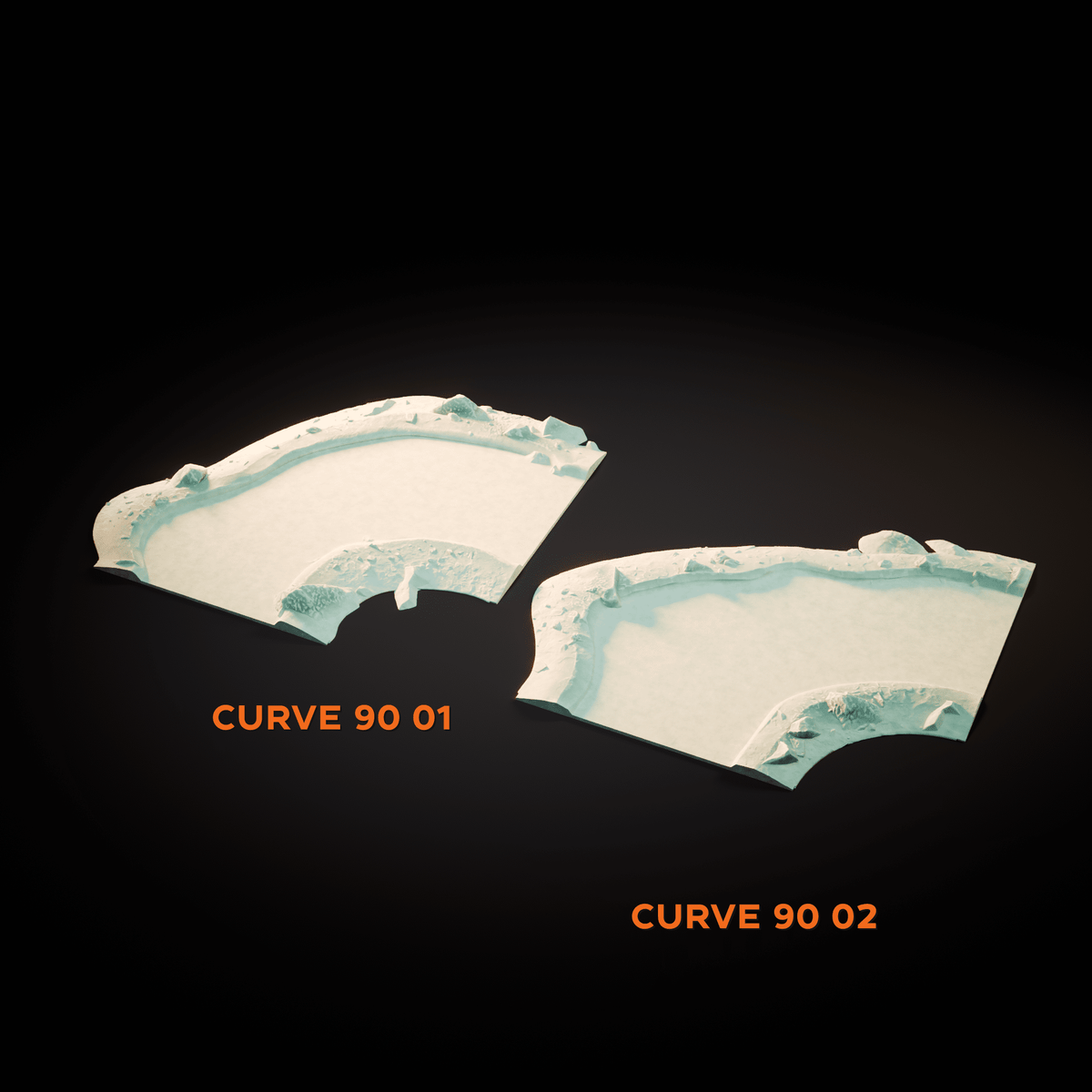 Tabletop Gelände - Txarli Factory - Modular River Gelände Txarli Factory Curve 90 01 