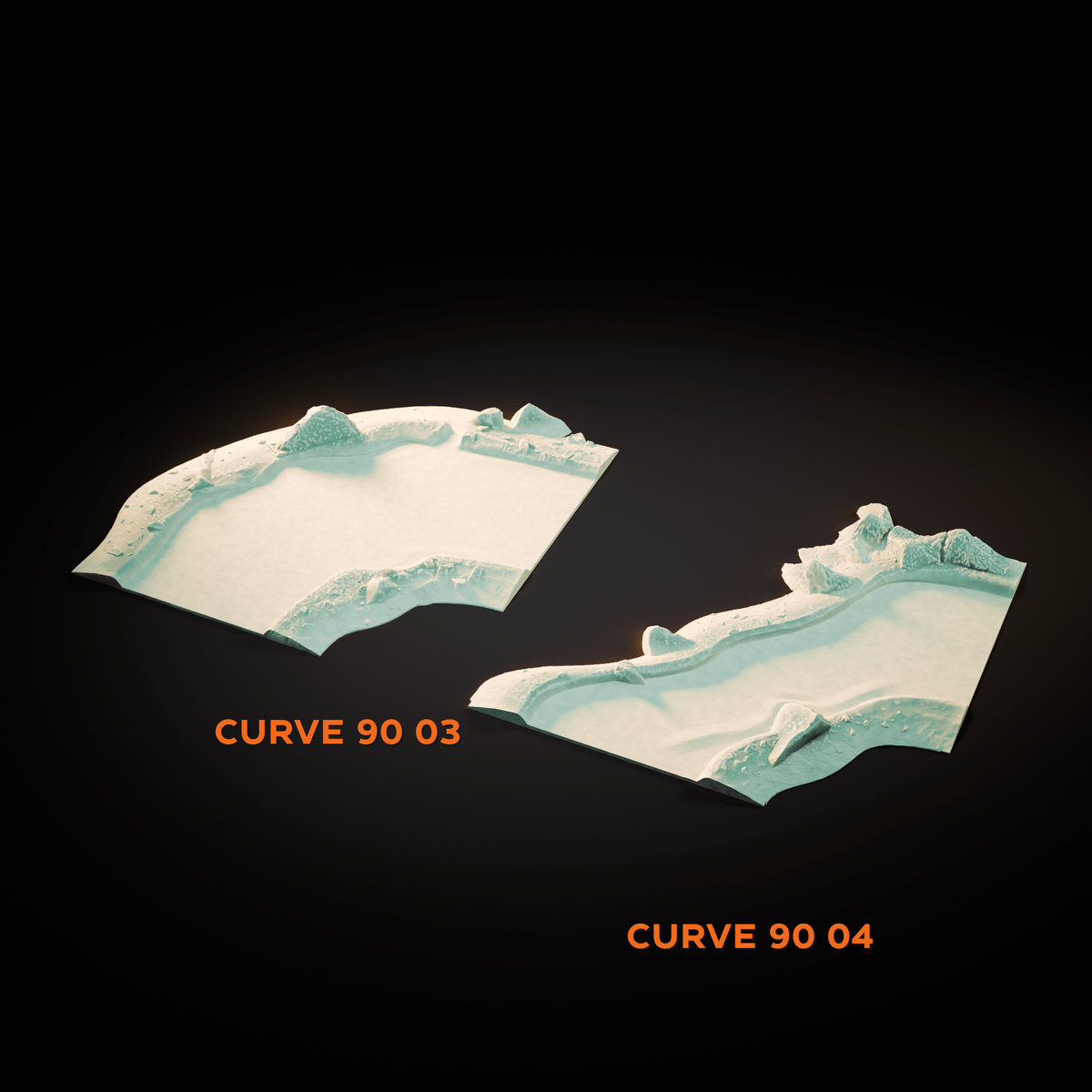 Tabletop Gelände - Txarli Factory - Modular River Gelände Txarli Factory Curve 90 03 