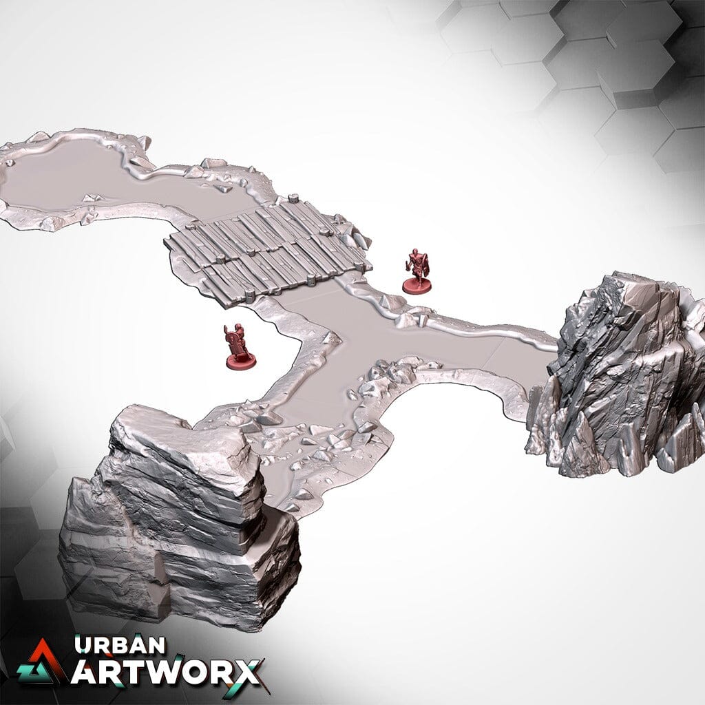 Tabletop Gelände - Txarli Factory - Modular River Txarli Factory 