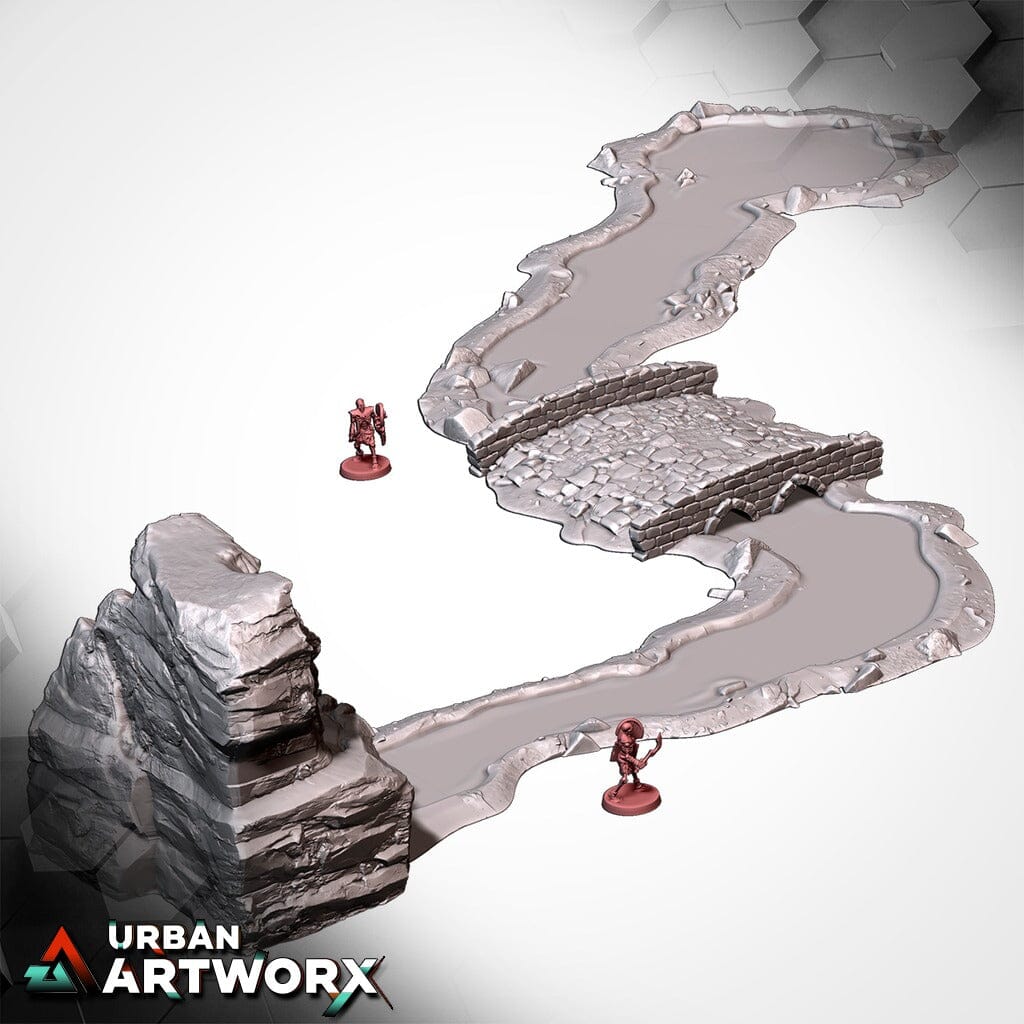 Tabletop Gelände - Txarli Factory - Modular River Txarli Factory 