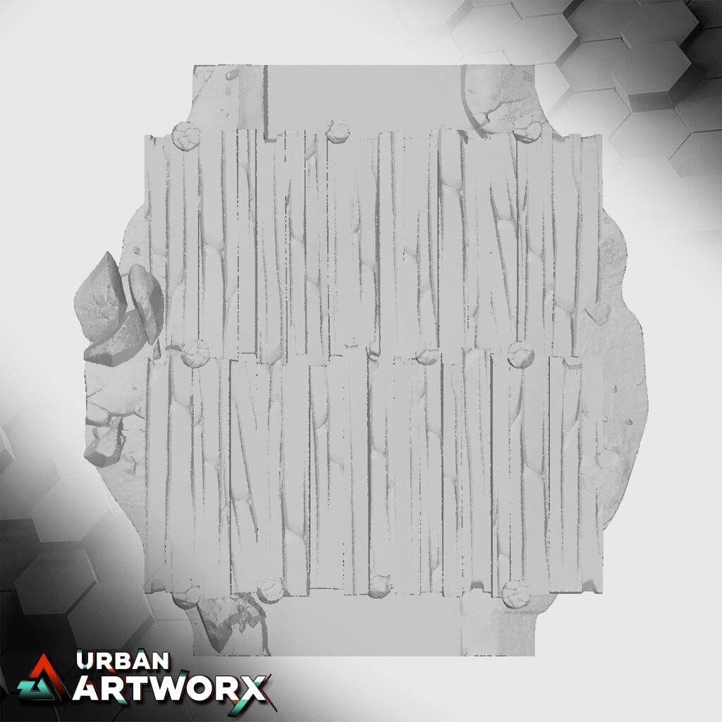 Tabletop Gelände - Txarli Factory - Modular River Txarli Factory Straight 01 - Wooden Bridge Large 