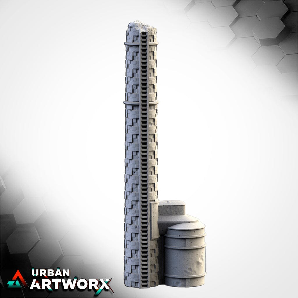 Tabletop Gelände - Txarli Factory - Nuclear Plants Txarli Factory Chimney 02 