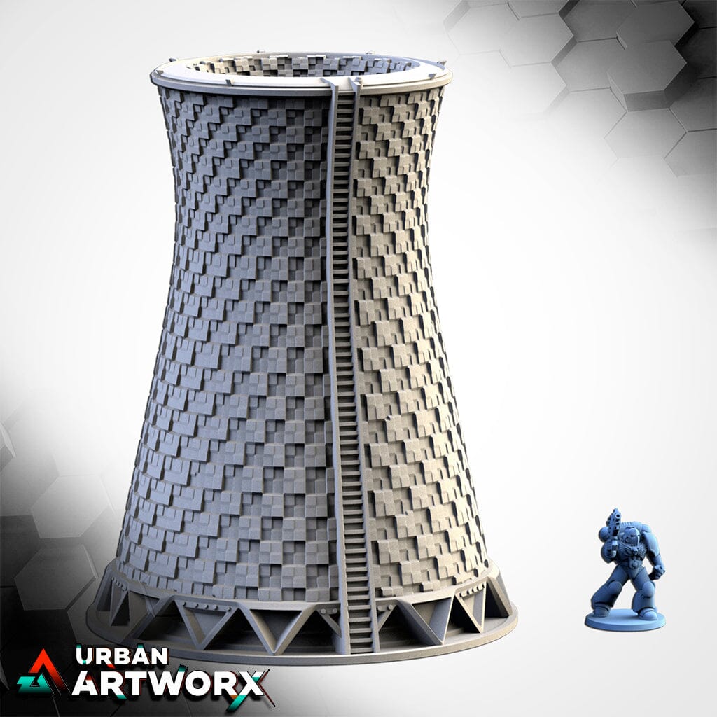 Tabletop Gelände - Txarli Factory - Nuclear Plants Txarli Factory Nuclear Plant 01 