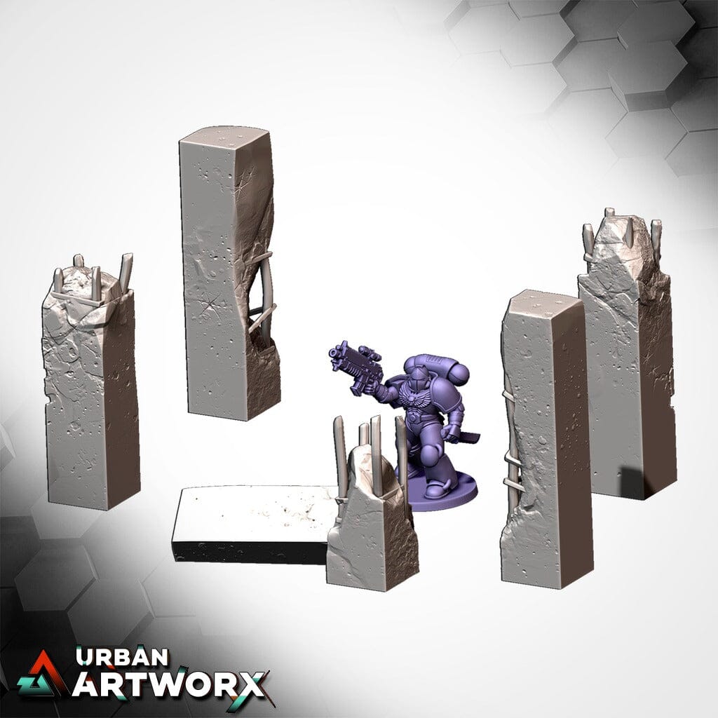 Tabletop Gelände - Txarli Factory - Obstacles of War Txarli Factory Column 