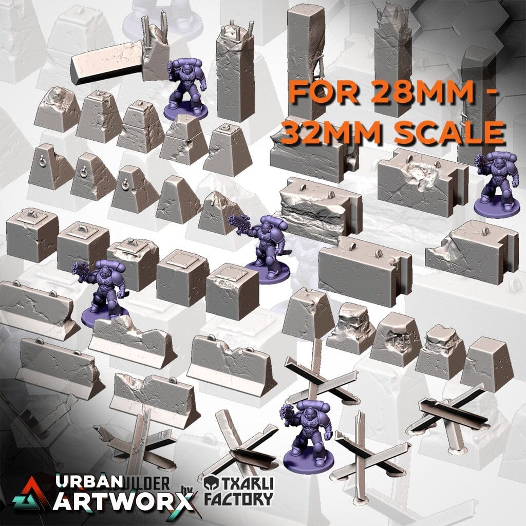 Tabletop Gelände - Txarli Factory - Obstacles of War Txarli Factory Complete Set 