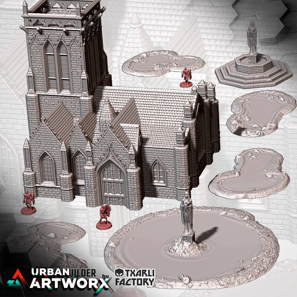 Tabletop Gelände - Txarli Factory - Sacred Place Txarli Factory Complete Set 
