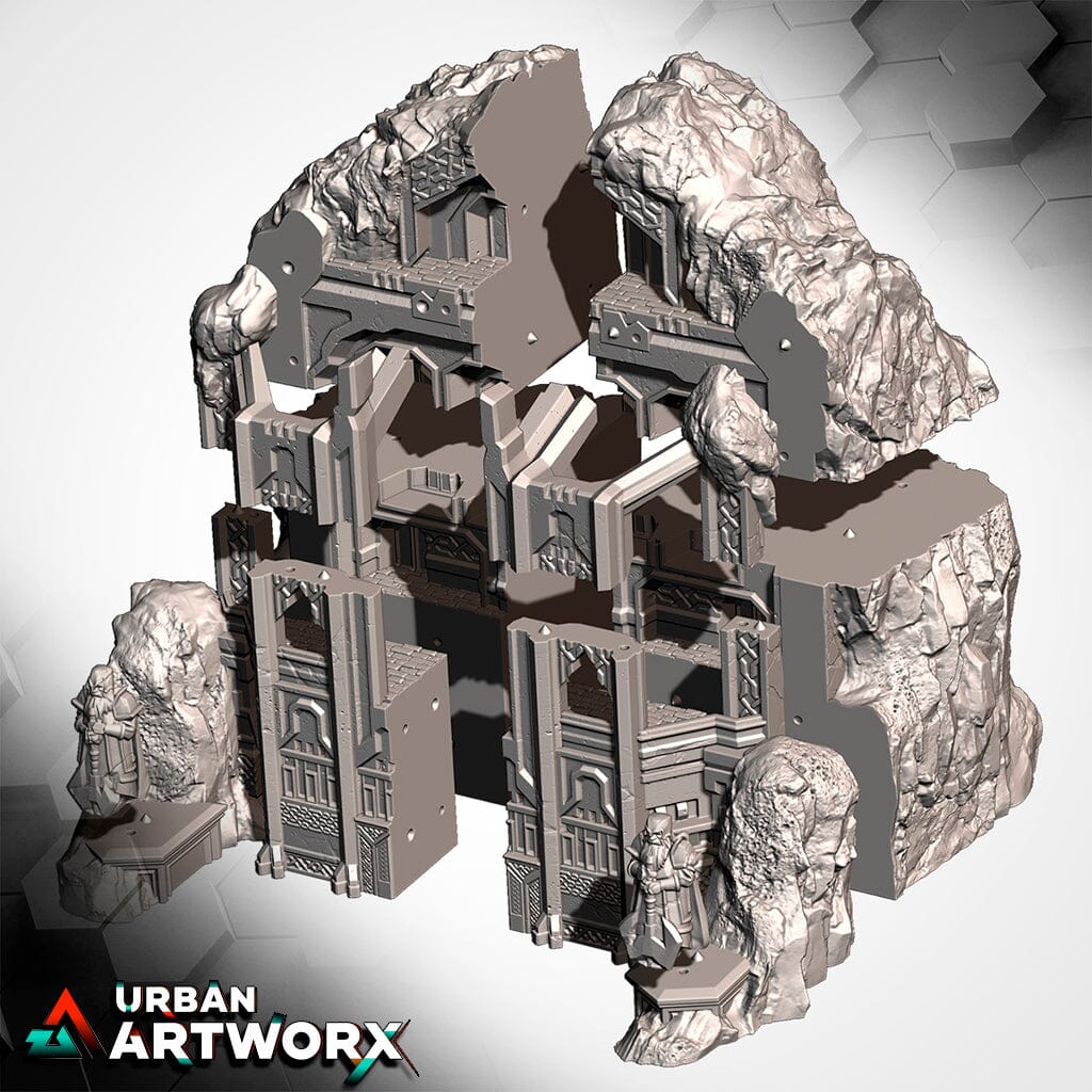 Tabletop Gelände - Txarli Factory - The Isolated Mountain Txarli Factory 