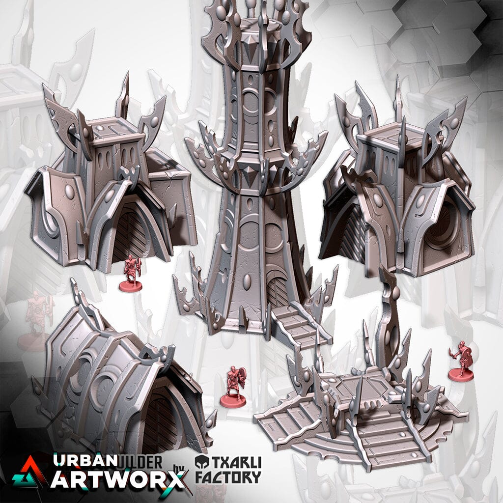 Tabletop Gelände - Txarli Factory - Village of the Dark Elves Txarli Factory Complete Set 