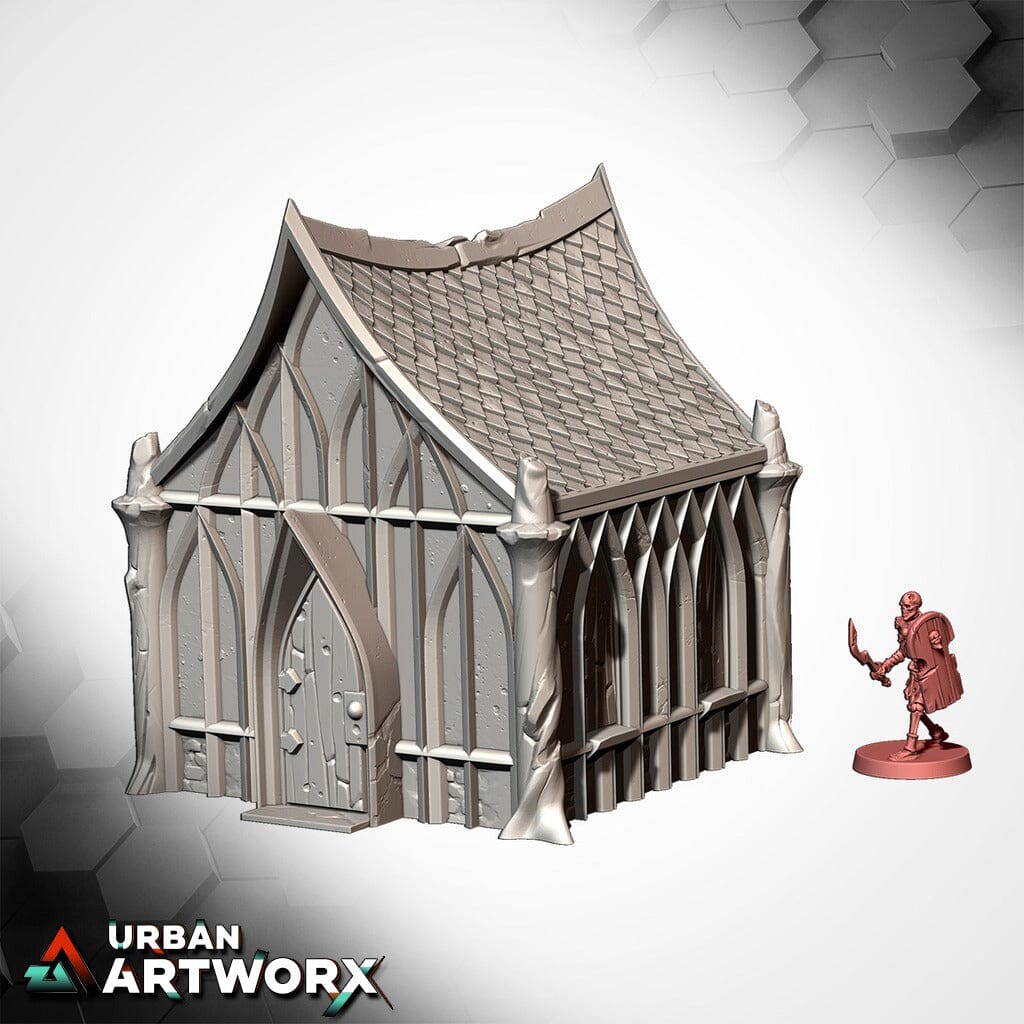 Tabletop Gelände - Txarli Factory - Wood Elf Village Txarli Factory House WE 01 
