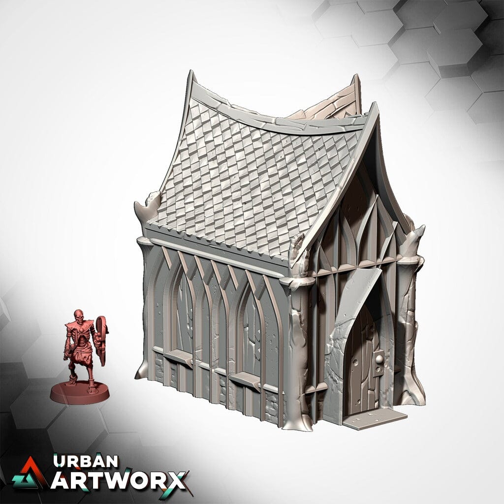 Tabletop Gelände - Txarli Factory - Wood Elf Village Txarli Factory House WE 02 