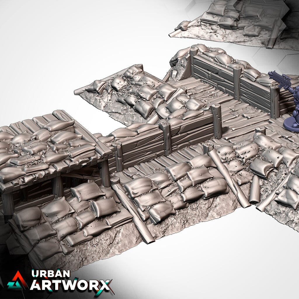 Tabletop Gelände - Txarli Factory - WWII Trenches Txarli Factory 