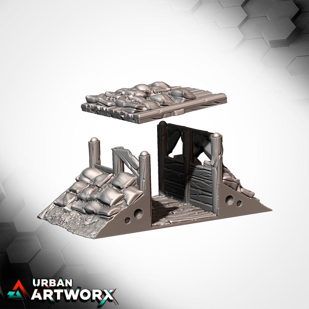 Tabletop Gelände - Txarli Factory - WWII Trenches Txarli Factory WWII Tr Bunker 