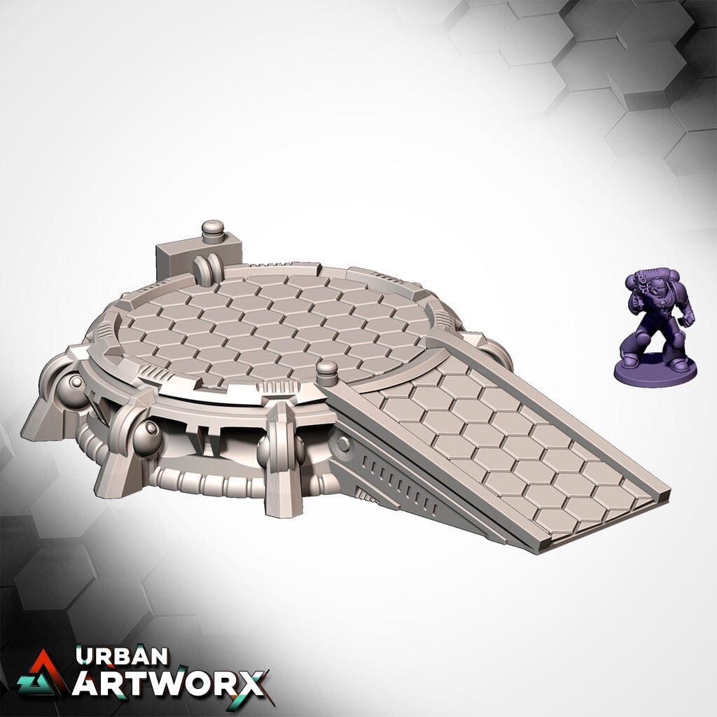 Tabletop Gelände - Txarli Factory - Xenos Buildings IV Txarli Factory Large Platform 