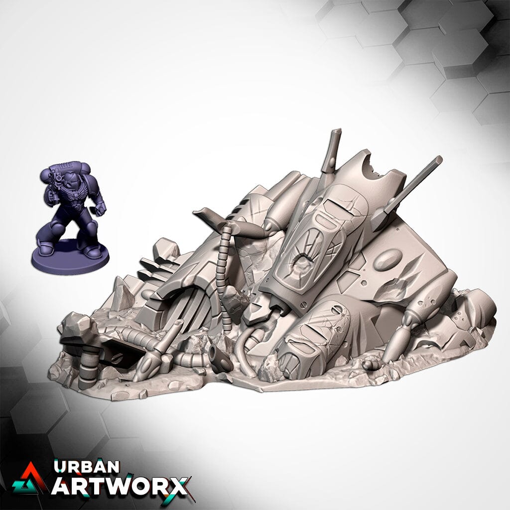 Tabletop Gelände - Txarli Factory - Xenos Crashed Ships Txarli Factory Ship 02 